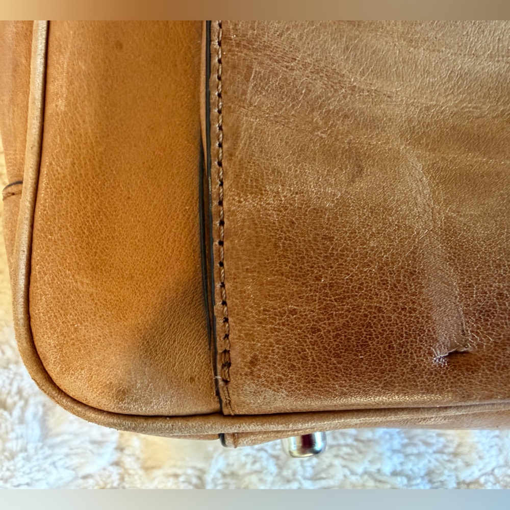 Coach Tan Leather Men's Briefcase - Picture 6 of 6